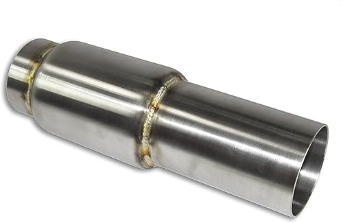 Miniatura 3 de Stainless Headers Mfg. Silenciador de carreras de bala de salida extendida de acero inoxidable de 2.5 x 4 pulgadas, fabricado en Estados Unidos