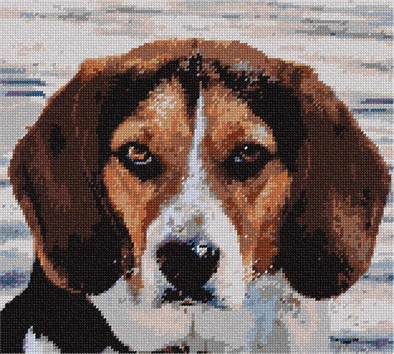 Pepita Needlepoint kit: Dog Staring, 12" x 11"