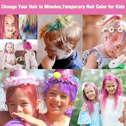 Miniatura 2 de Color temporal para el cabello para niños, rosa, tinte de color de cera de cabello de Ultikare para cabello oscuro, gel de color instantáneo para