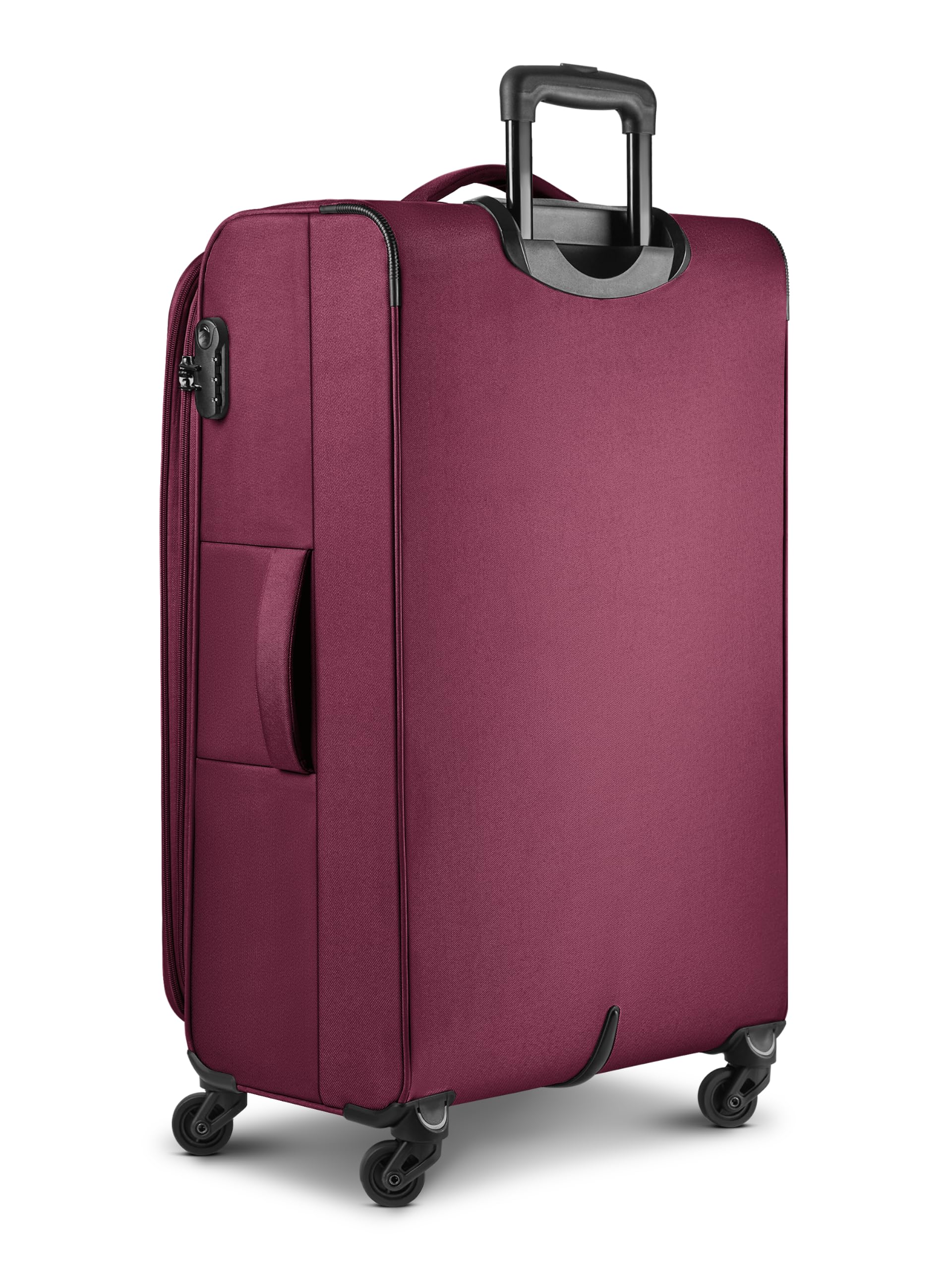 Smartbox Duża miękka walizka Check-in dla kobiet i mężczyzn, duża walizka XL 46 x 31 x 78 cm, 4 rolki i zamek szyfrowy, możliwość rozszerzenia o elastyczną zakładkę, lekka, 3,6 kg (edycja 04)