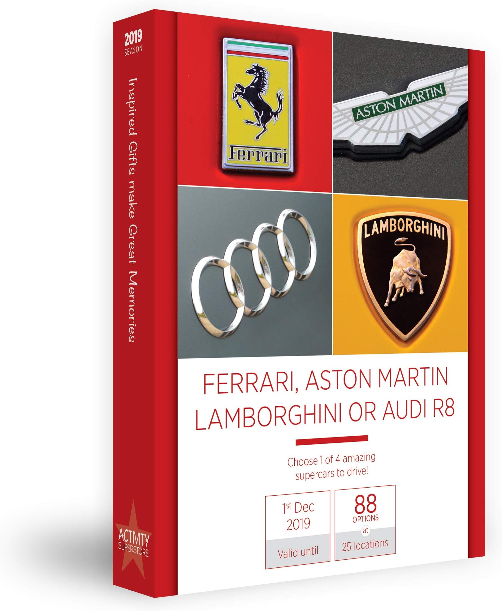 Activity Superstore Driving Experience Days Gift Experience Voucher - Drive one of these amazing supercars! - Perfect Birthday for husband or boyfriend - Comes with a Free Paintball Experience for Two