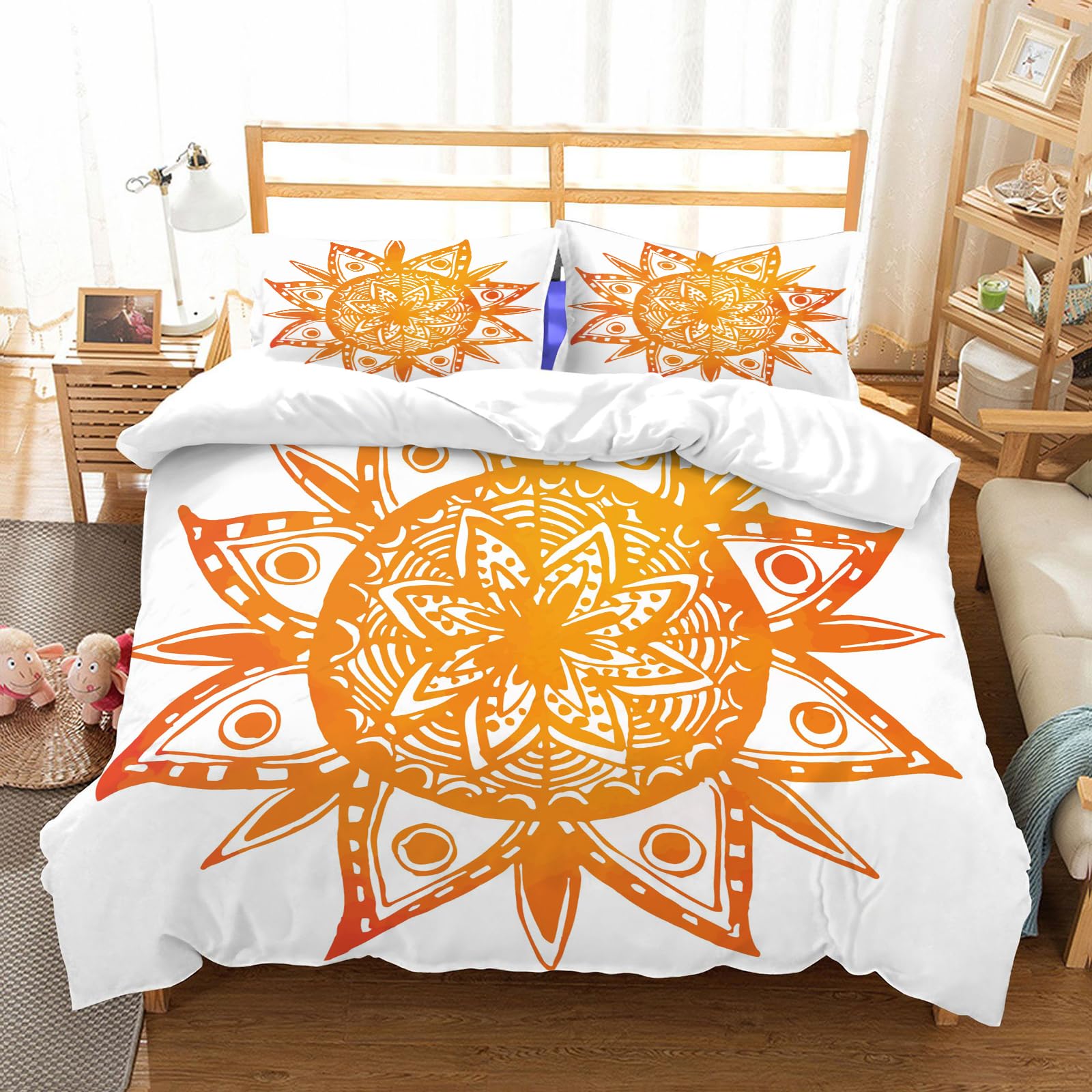 Ensemble de literie 100% microfibres 178x208cm avec 2 couvercles d'oreiller