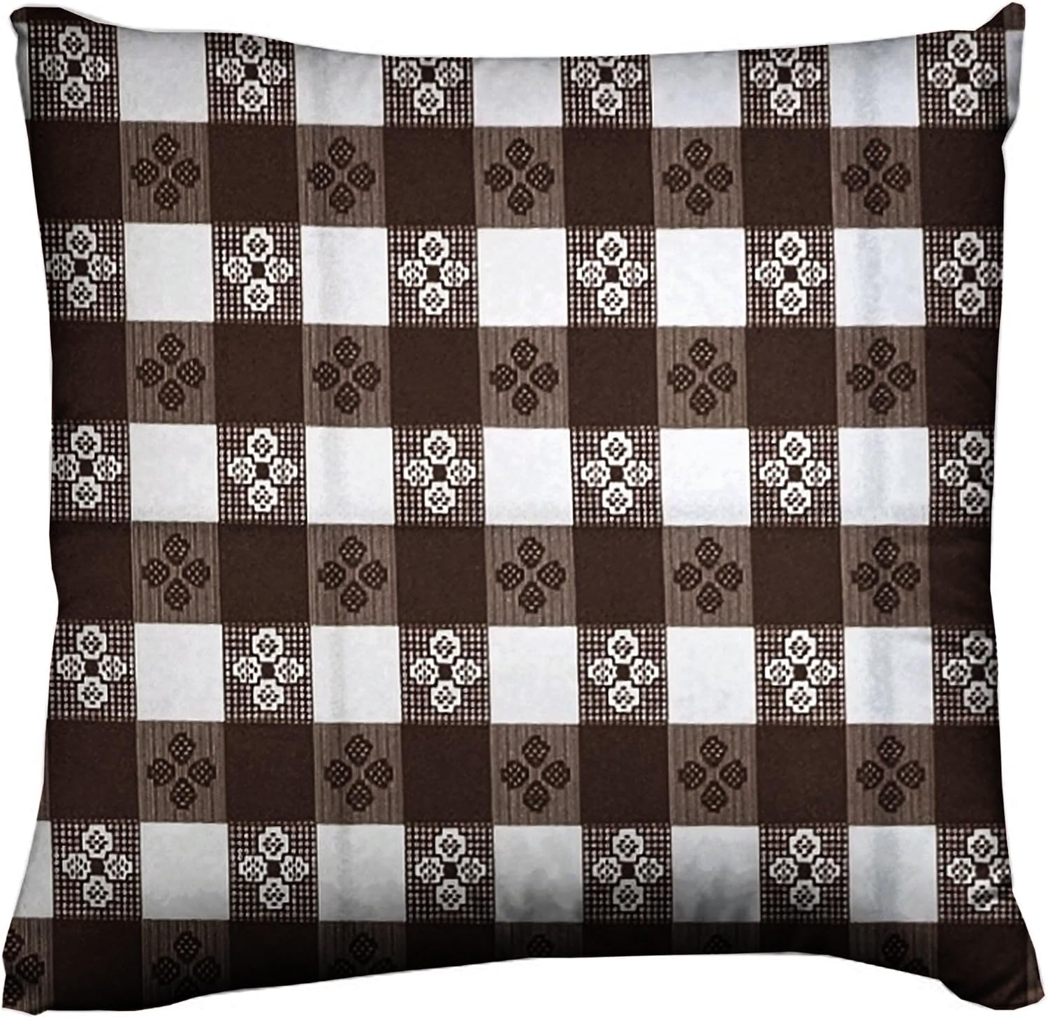 lovemyfabric Poplin Tavern Gingham Checkered Decorative Throw Pillow/Sham Cushion Cover (24" x 24", Aqua)