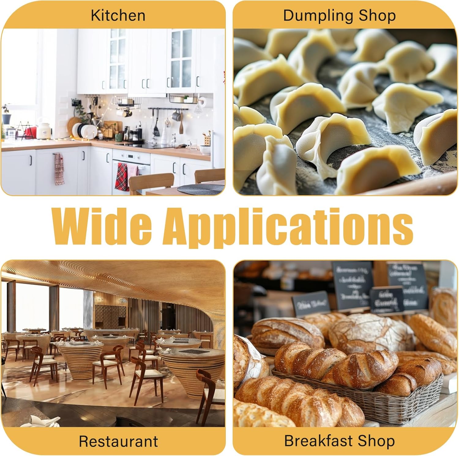 Dumpling Wrapper Maker, 110V 140W Automatic Dumpling Skin Maker Machine Commercial Electric Wonton Skins Maker with 3.54inch Diameter Mold for Home Kitchens, Restaurants, Hotels