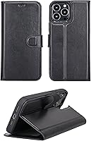 Vista 3 de VENOULT Compatible with iPhone 14 Plus Wallet Case for Man or Women, 14 Pro / 14 Pro MAX / 13 MAX Full Grain Genuine Leather Detachable, Wireless