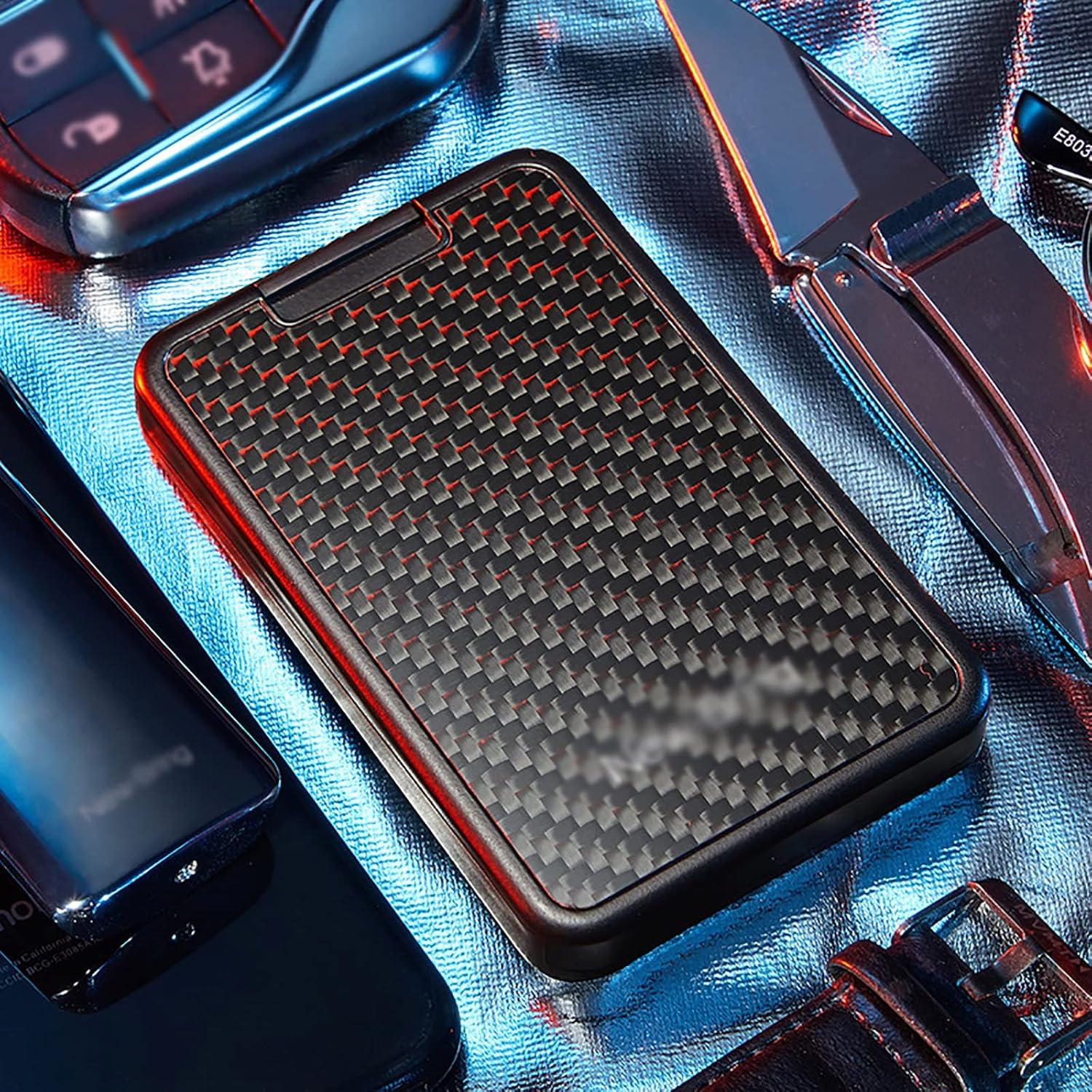 Card Pouch Men's Card Case Creative Holder Anti-Theft Brush Slim Premium Small Card Cases