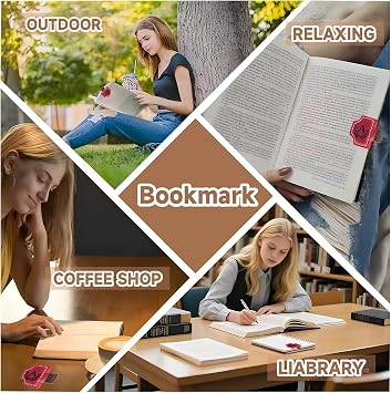 Bygone Mark Personalized Magnetic Leather Bookmark with Pen Holder, Magnetic Cross Bookmark, Christian Book Lovers Reading Accessory, Marker for Book Lovers Men Women (Purple, Cross)
