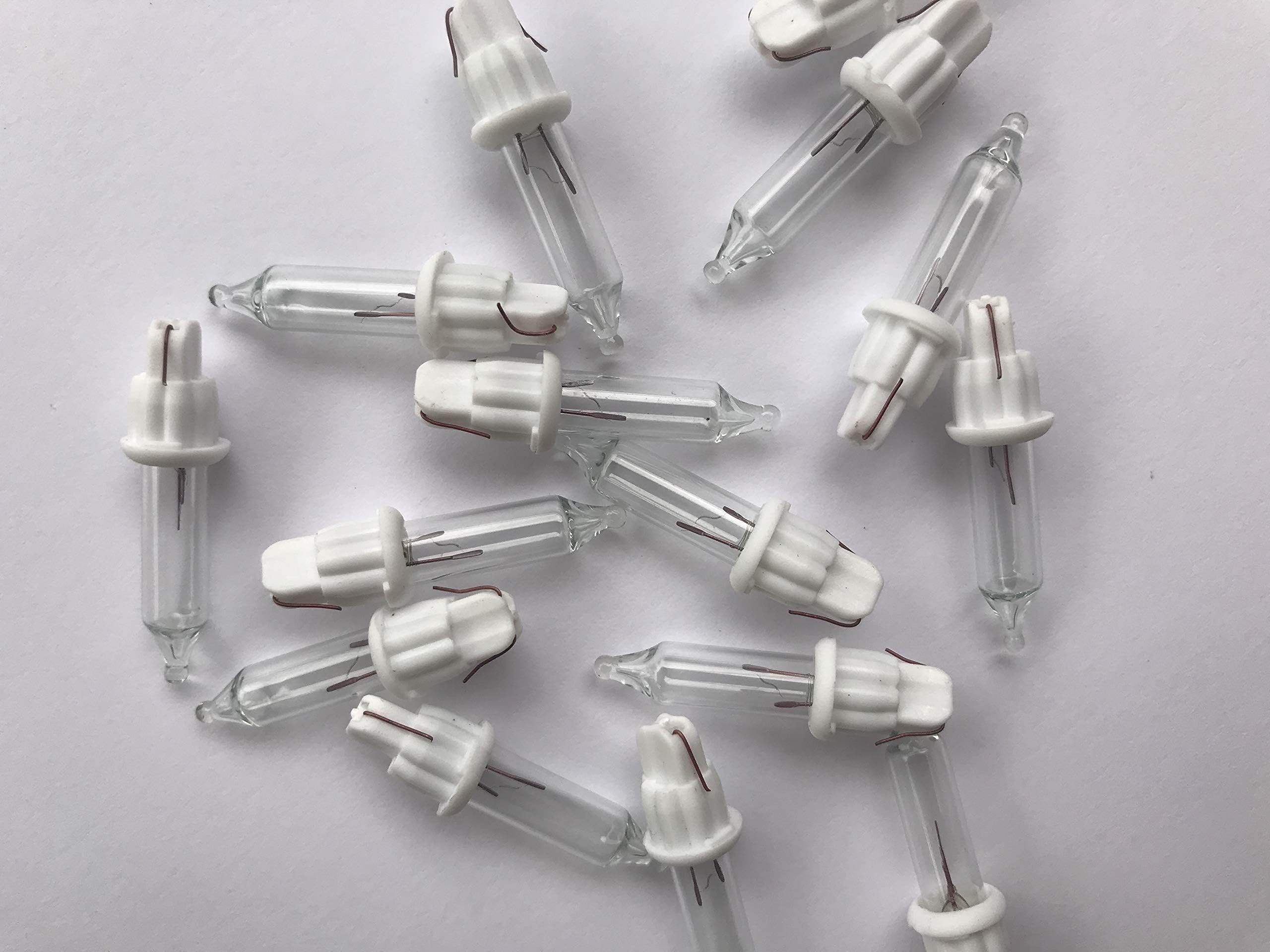 3.5 volt CLEAR Replacement Christmas Mini Light Bulbs 100 clear mini