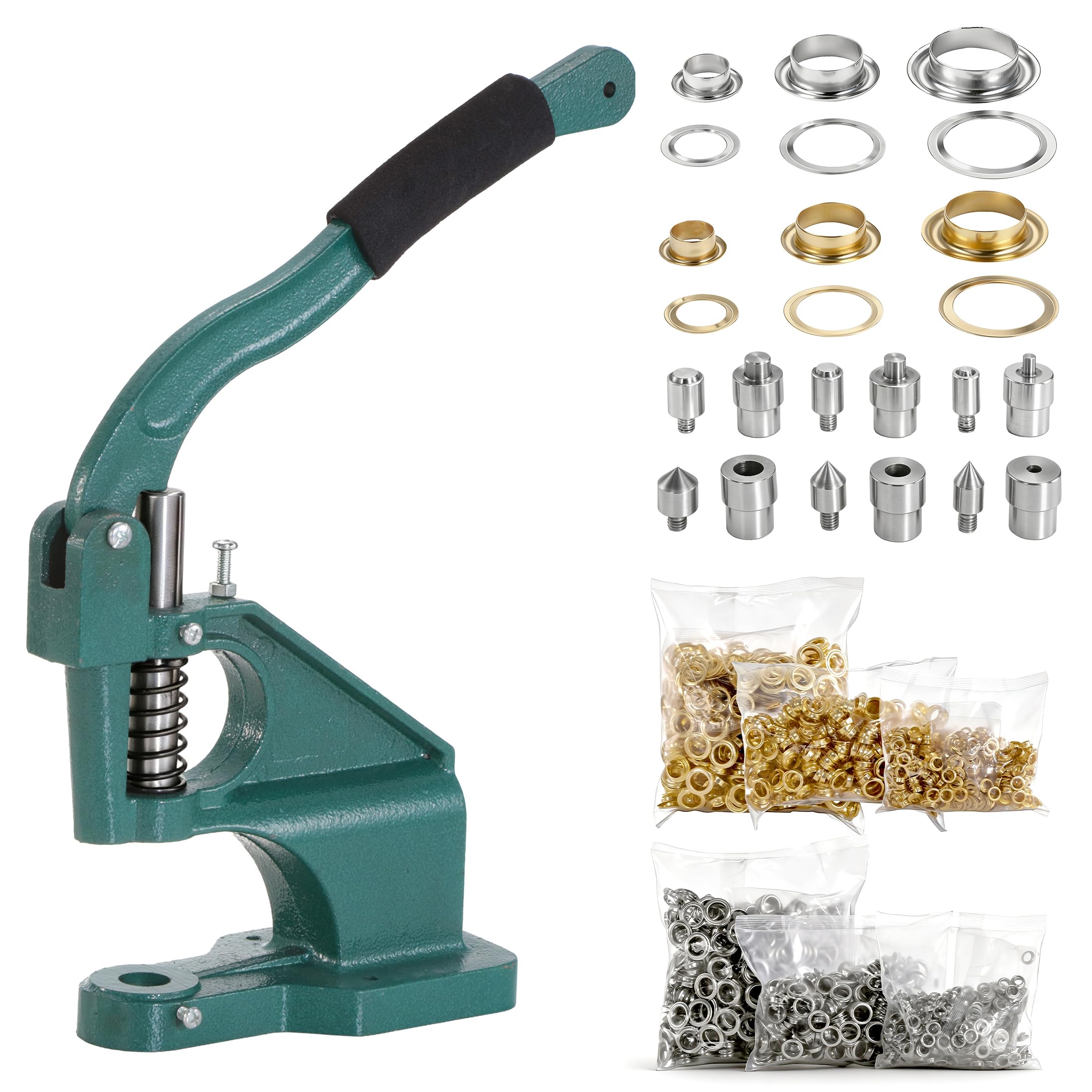 Dyna-Living Eyelet Punch Kit Heavy Duty Eyelet Hand Press Grommet Machine