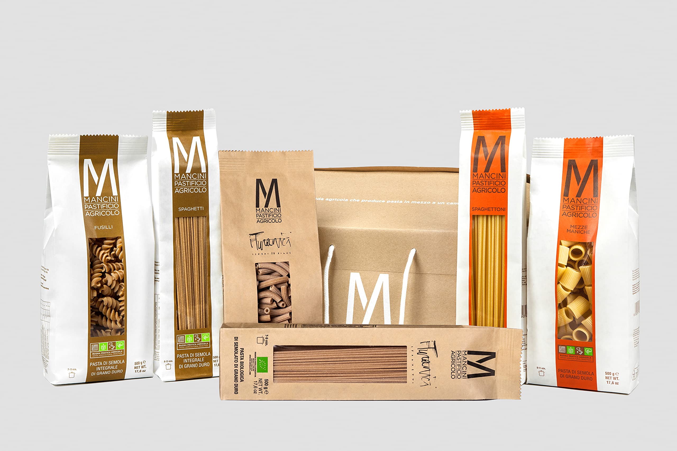 Mancini Pastificio Agricolo - Shopper 3 kg - Klasyczny, Turanici i Razowy