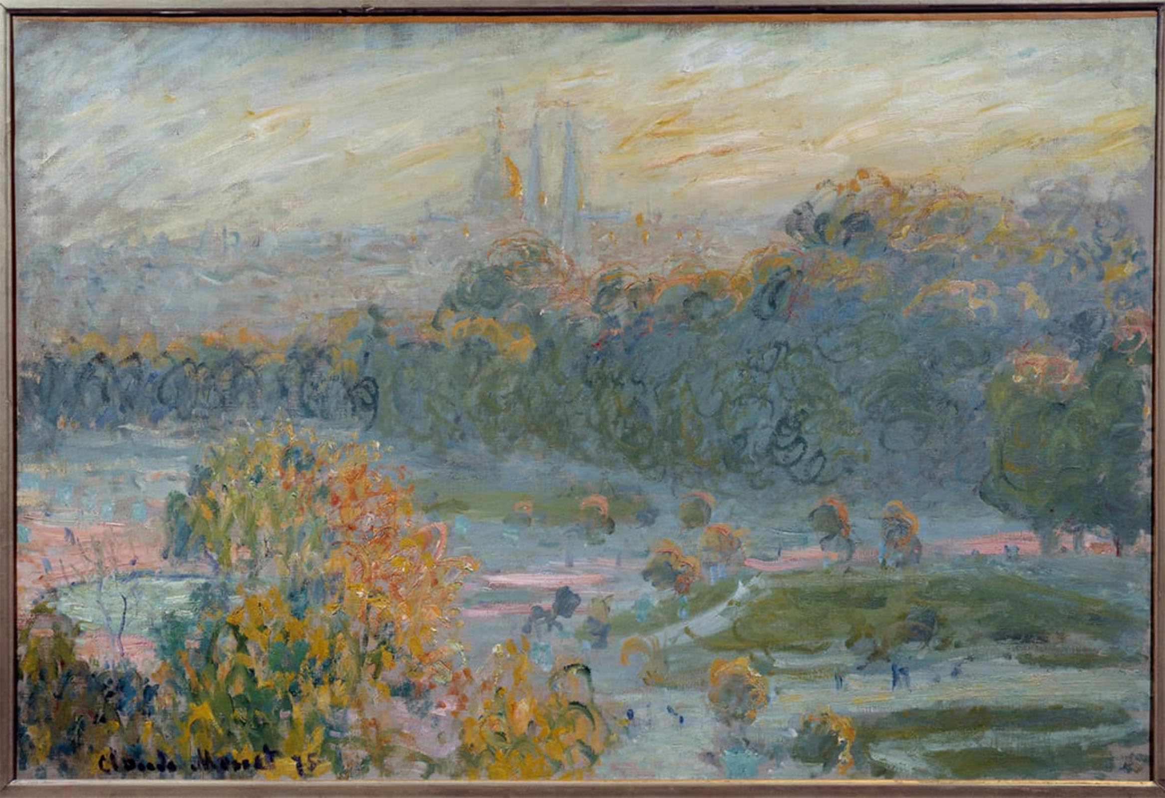 ARTXLXXBN Famous Print Painting Colorful Art Print the Tuileries Garden Painting by Claude Monet Canvas Art Decorations for Home Decor 60x90cm
