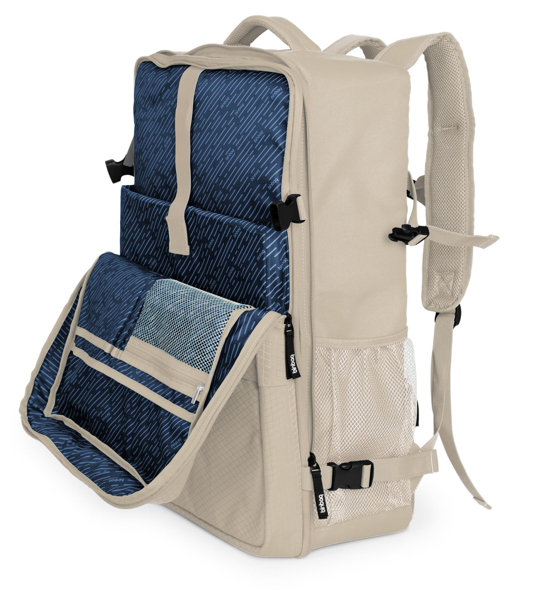 Hauptstadtkoffer blnbag M6 - Zaino da viaggio da viaggio, 55 x 40 x 20 cm, con scomparto per laptop, aereo, robusto, capacità max. 44 l, champagne, 55 x 40 x 20 cm, Rucksack