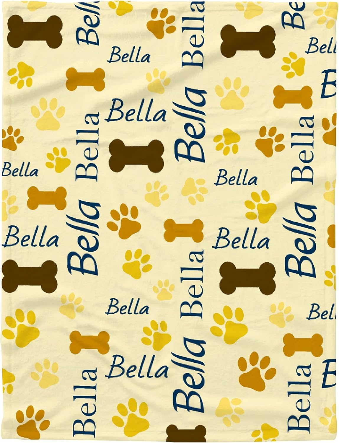 Custom Pet Name Blanket Personalized Dogs Blanket