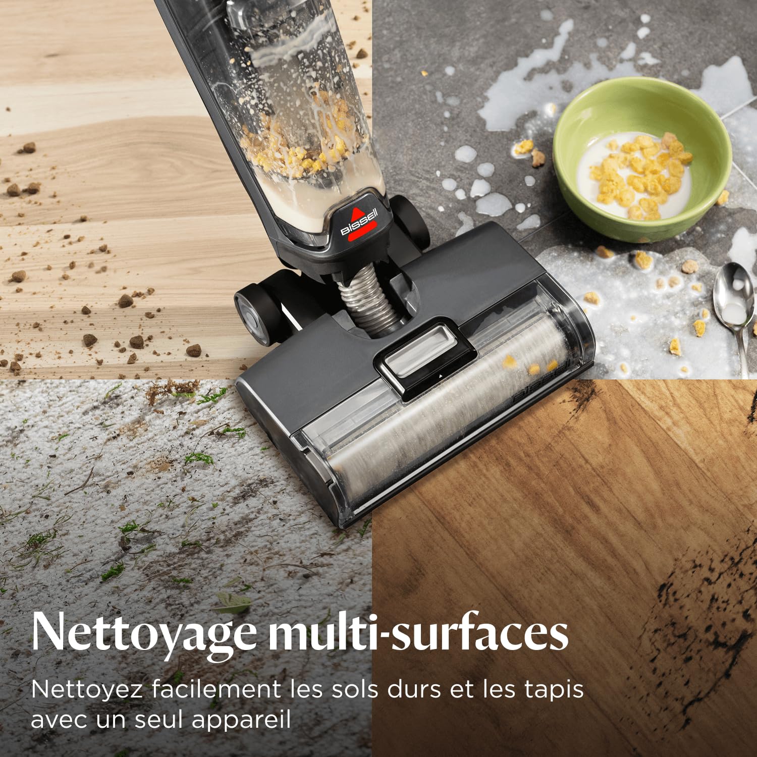 Bissell CrossWave OmniForce Aspirateur Balai Laveur sans Fil 240m² 3912N