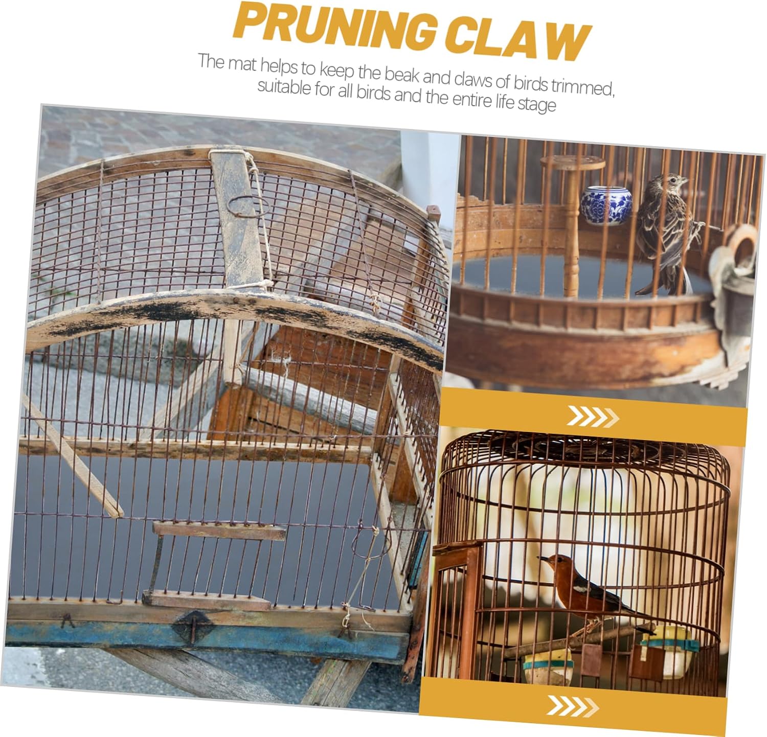 BESTonZON 10sheets Bird Cage Liner Sandpaper for Birds Water-Resistant Abrasive Paper for Grinding and Beak Trimming for Parrot