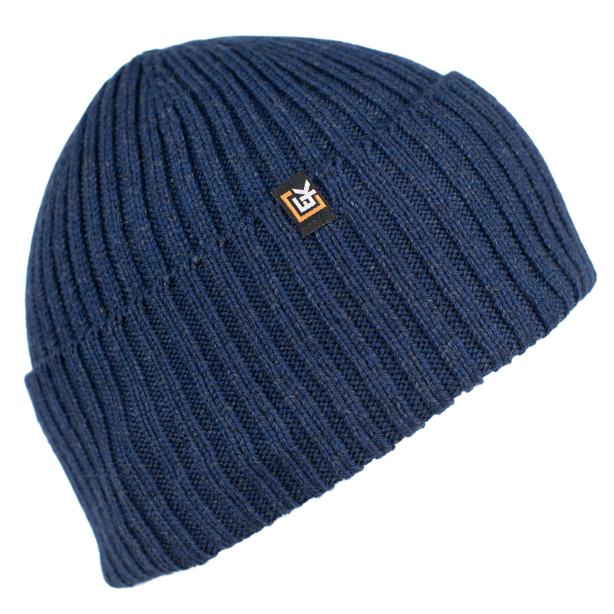 Evolution Knitwear Wool Rib Knit Beanie Hat for Men or Women - Super Soft Merino Wool - Made in The USA
