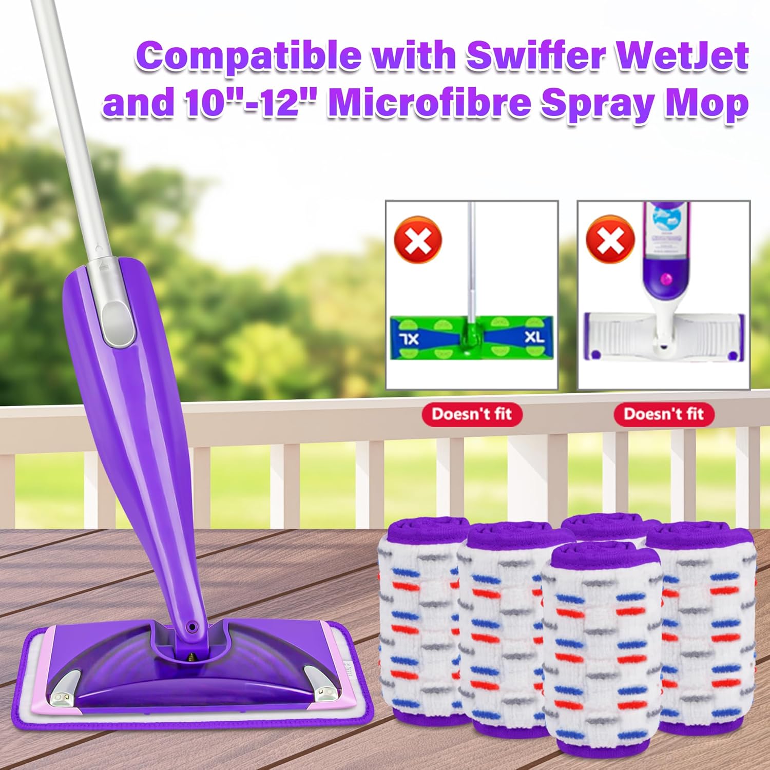 Reusable Mop Refills Reusable Mop Pads Compatible With Swiffer Wet Jet Mop - Wet Pads Reusable Swiffer Pads 5 thumbnail image