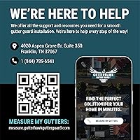 Vista 8 de GUTTERHAWK GUTTER GUARD - Kit de protector de sumidero de aluminio blanco de 48 pies (nominal). Incluye tornillos. Se ajusta a sumideros de 6