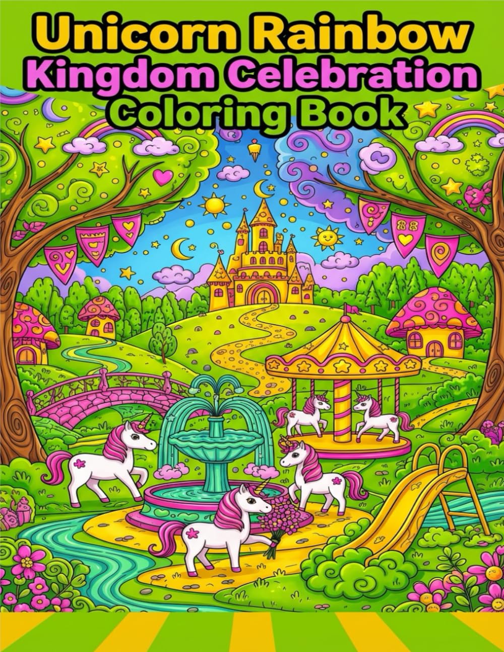 UNICORN RAINBOW KINGDOM CELEBRATION: COLORING BOOK