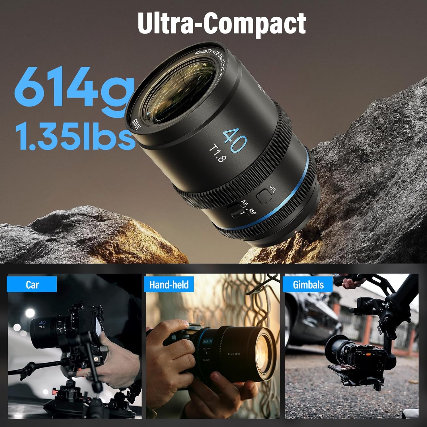 SIRUI 40mm L-Mount Anamorphic Lens: Ultra-Compact and Versatile