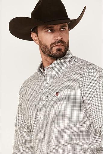 Cinch Men's Plaid Long Sleeve Button-Down Western Shirt - Mtw1105462