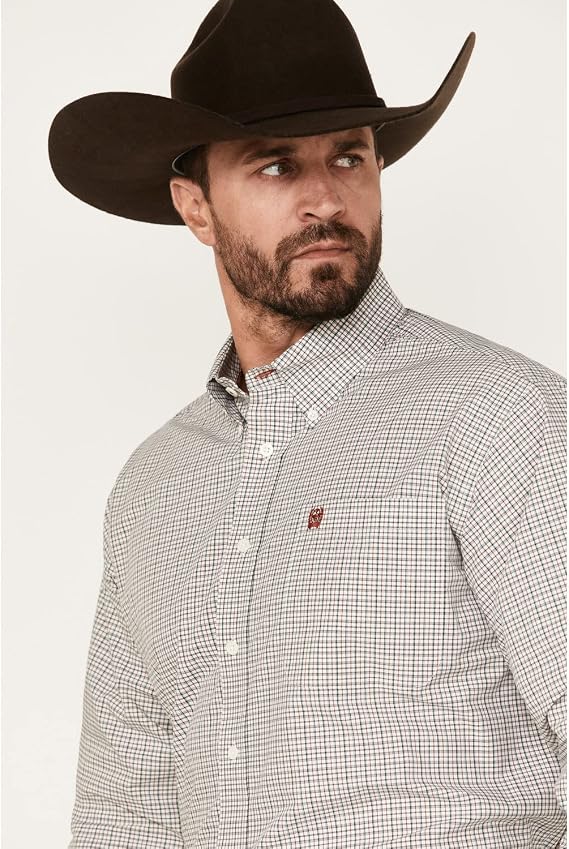 Cinch Men's Plaid Long Sleeve Button-Down Western Shirt - Mtw1105462