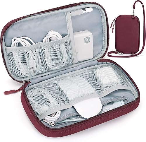 FYY Bolsa organizadora de cables de viaje, organizador electrónico, portátil, impermeable, todo en uno, bolsa de almacenamiento de accesorios