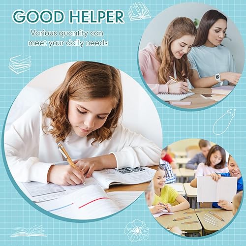 Miniatura 6 de Fainne Bolígrafos de bambú de madera a granel con grabado natural retráctil de bambú con recambios de tinta negra extra, bolígrafo de diario (20