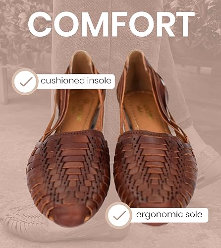 Miniatura 5 de Macarena Collection Sandalias de cuero para mujer Sandalias mexicanas hechas a mano Huarache Sandalias para mujer cómodas y elegantes 2167