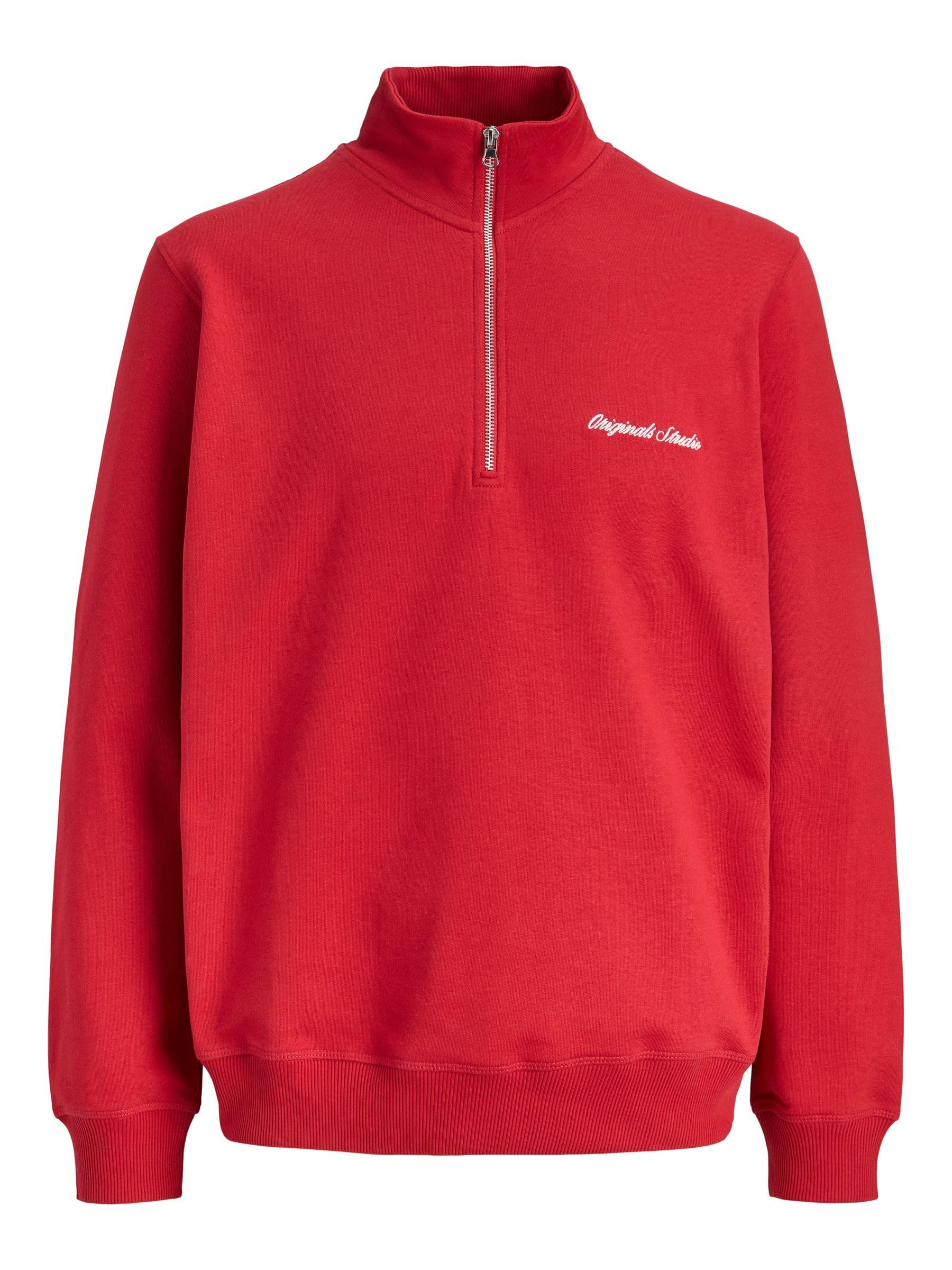 JACK & JONES Male Sweatshirt mit halbem Reißverschluss Sweatshirt mit halbem Reißverschluss