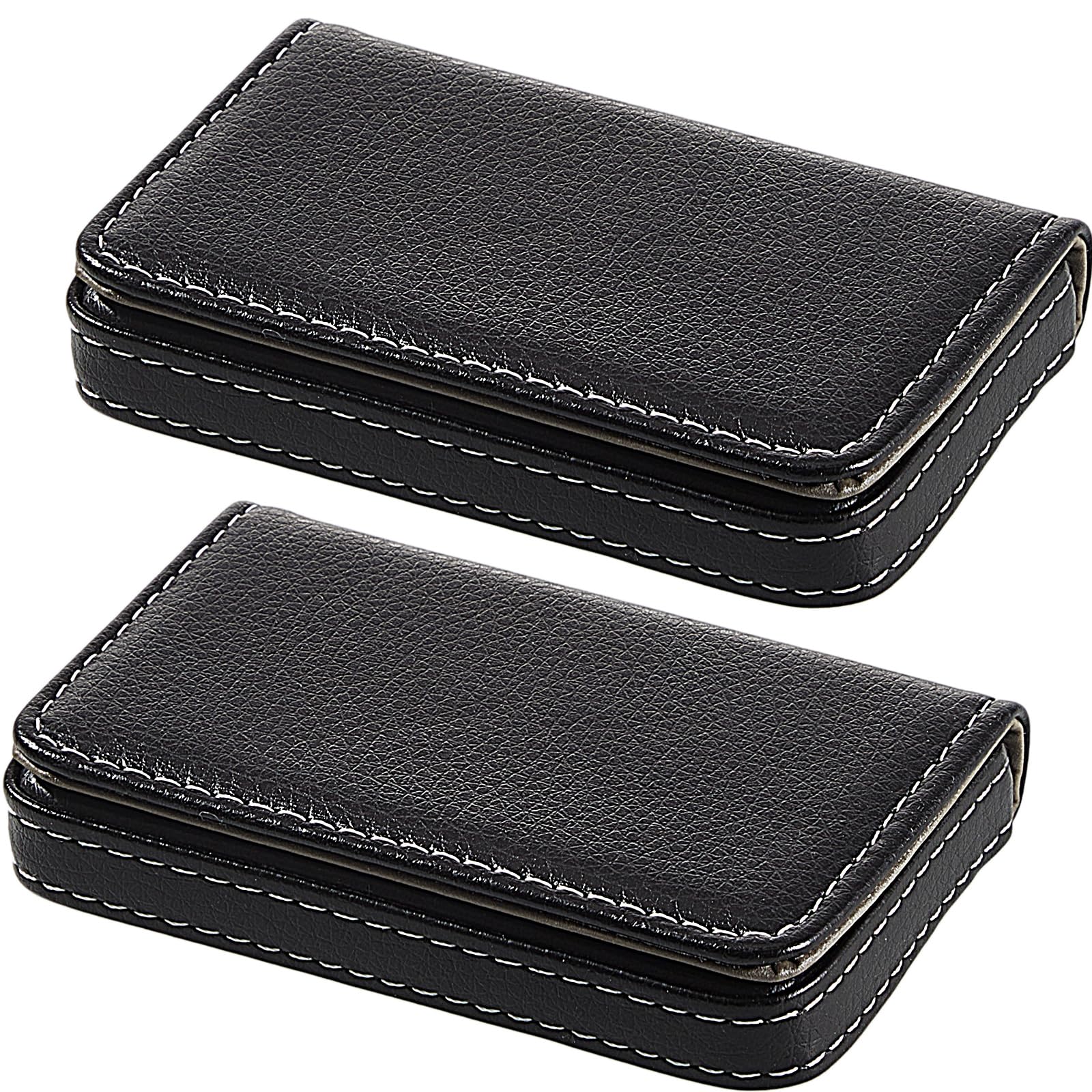 Amazon.com: Outus 2 Pcs Business Card Holder, PU Leather Business