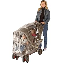 Jeep Double Stroller Rain Cover, Tandem Stroller Rain Cover, Baby Rain Cover, Double Stroller Accessories, Tandem Stroller Weather Shield, Universal Size, Waterproof, Windproof