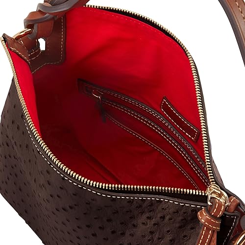Vista 2 de Dooney & Bourke Bolso de mano, Correa de avestruz Twist Hobo Coral