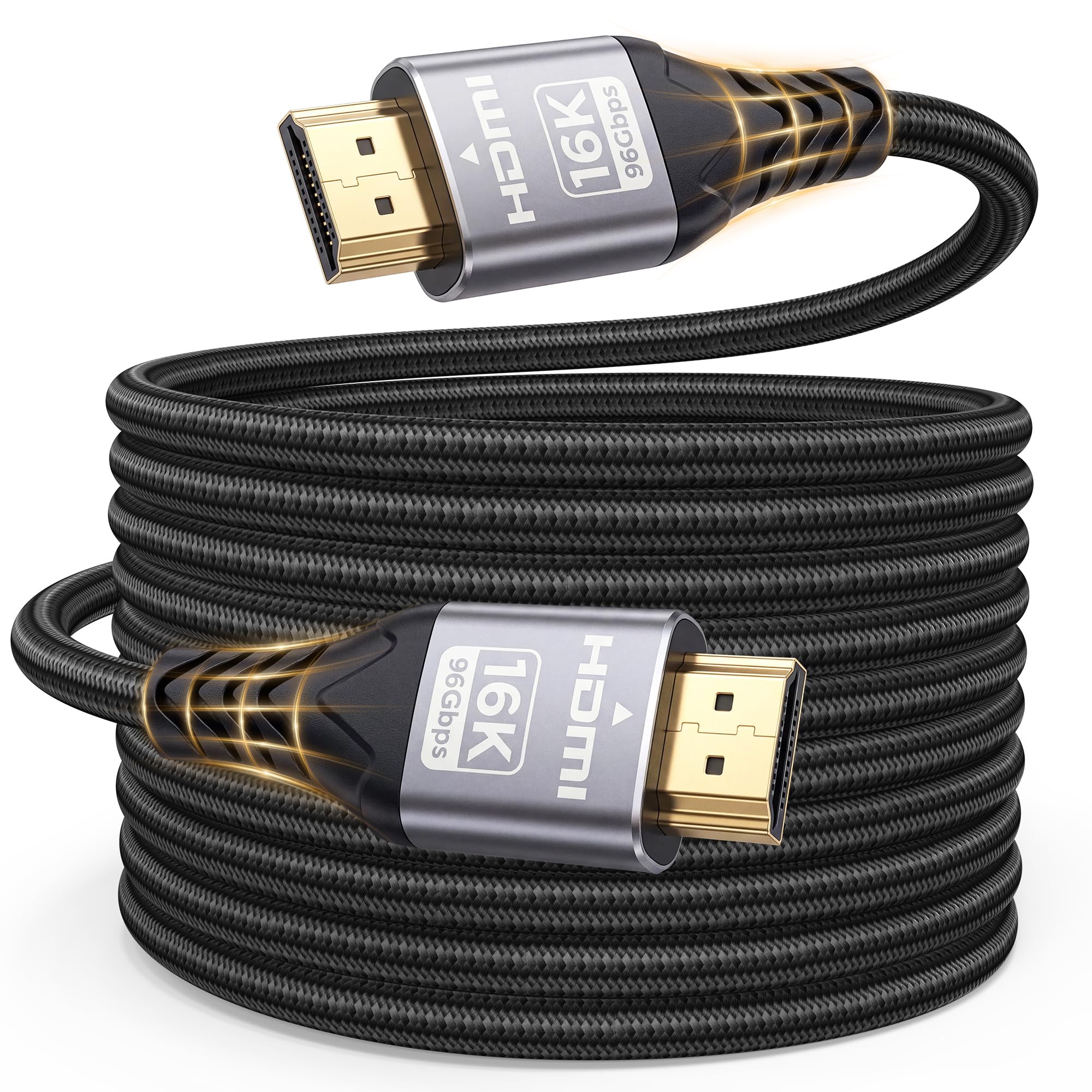 Câble HDMI 2.2 de 4,5 m, 96 Gbit/s, 16K @ 60 Hz, 8K @ 240 Hz, 4K