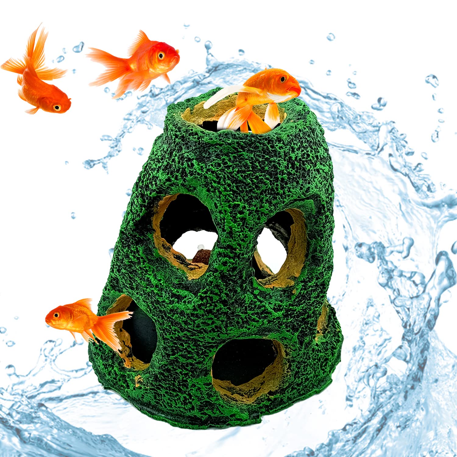JAINSONS PET PRODUCTS Aquarium Decoration Rock Caves Ornament Fish Tank Hideout Cave Stone Ornaments Hideaway for Betta Shrimp Cichlid, Hiding Breeding Spawning Decor (B0B7XJWVXH) Amazon Price History, Amazon Price Tracker