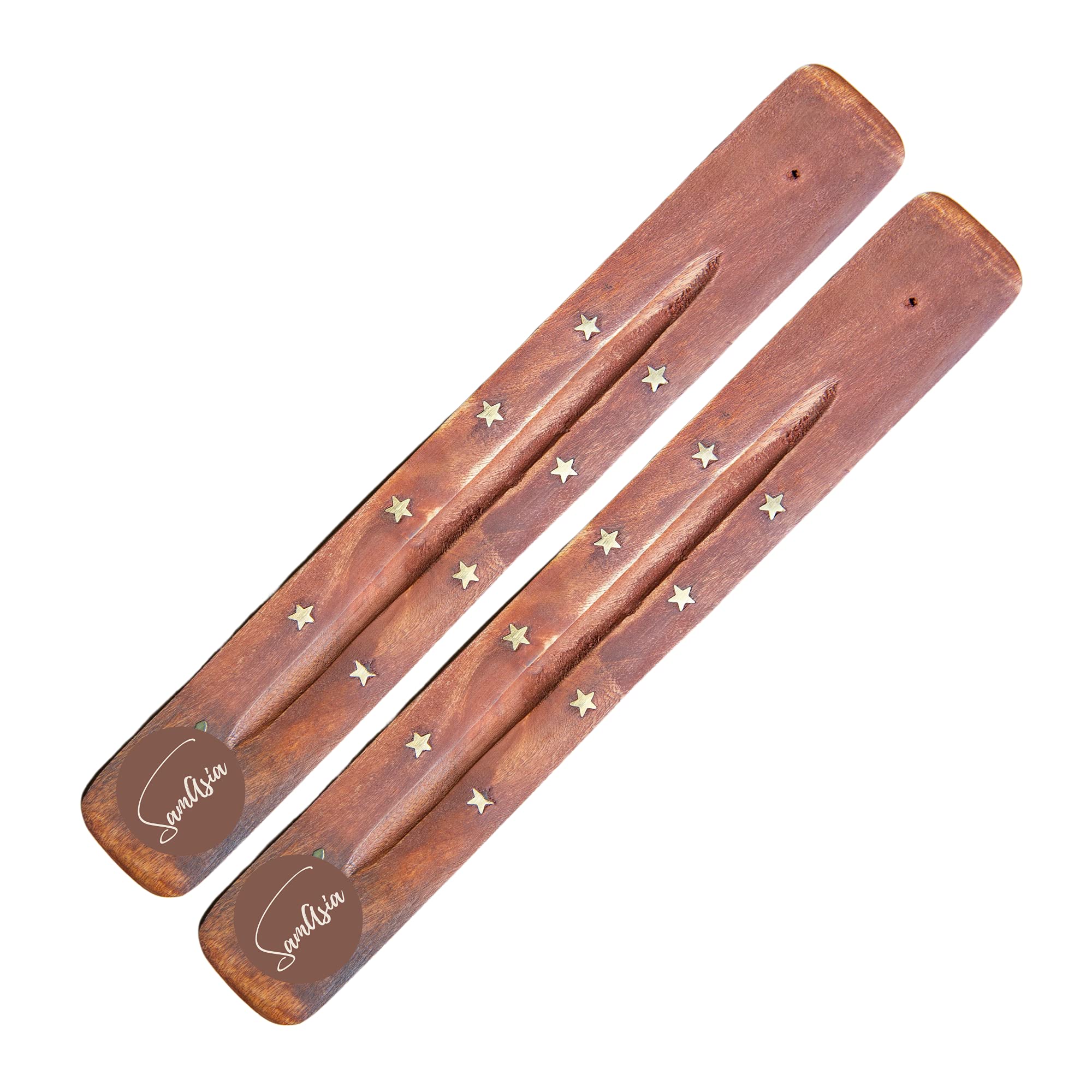 Samasia Brown Incense Sticks Holder Or Incense Burner Ash Catcher Pack Of 2 By