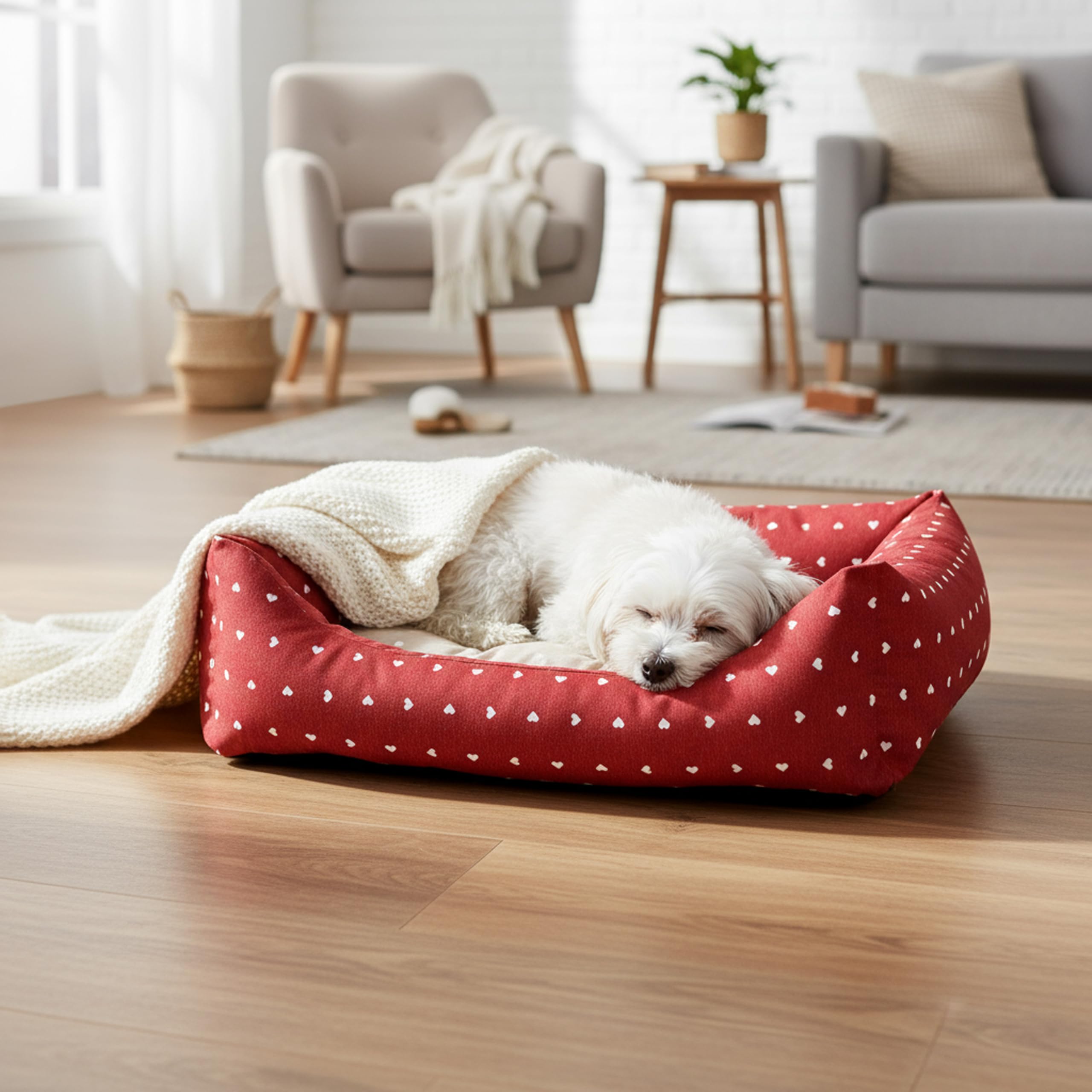 Cuccia Divano Antiscivolo Per Cani Piccoli E Medi – Tappetino Morbido Con Bordo Rialzato, Lavabile, Per Interni E Viaggi