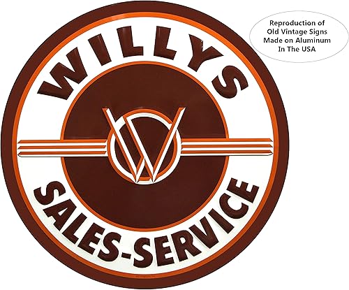 Miniatura 6 de Brotherhood Letrero de gas vintage de reproducción de letreros de metal vintage, letrero de lata de metal redondo para garaje y hogar 8 pulgadas