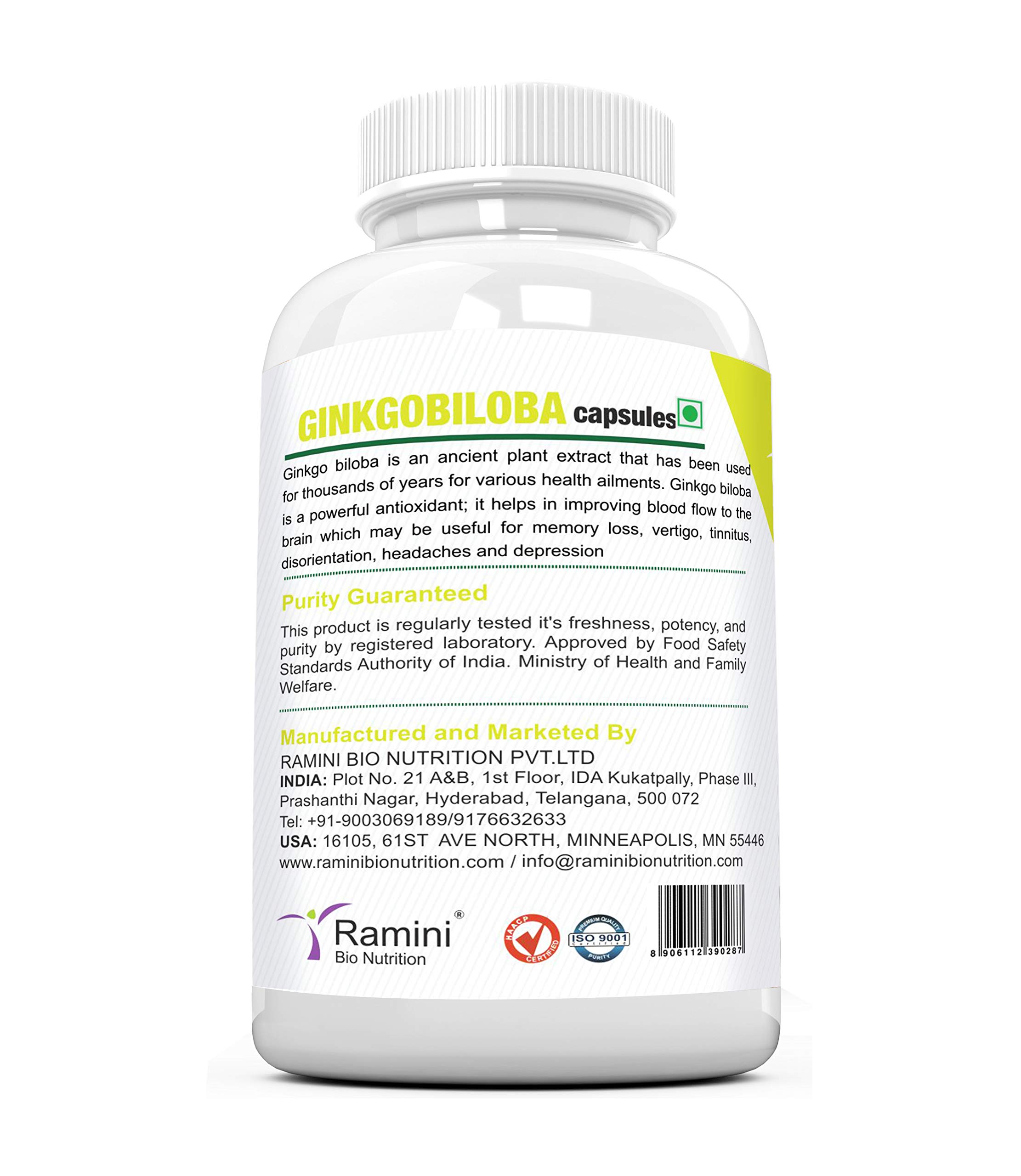 GINKGOBILOBA - 500 mg - 90 VEG CAPSULES - Image 2 thumbnail