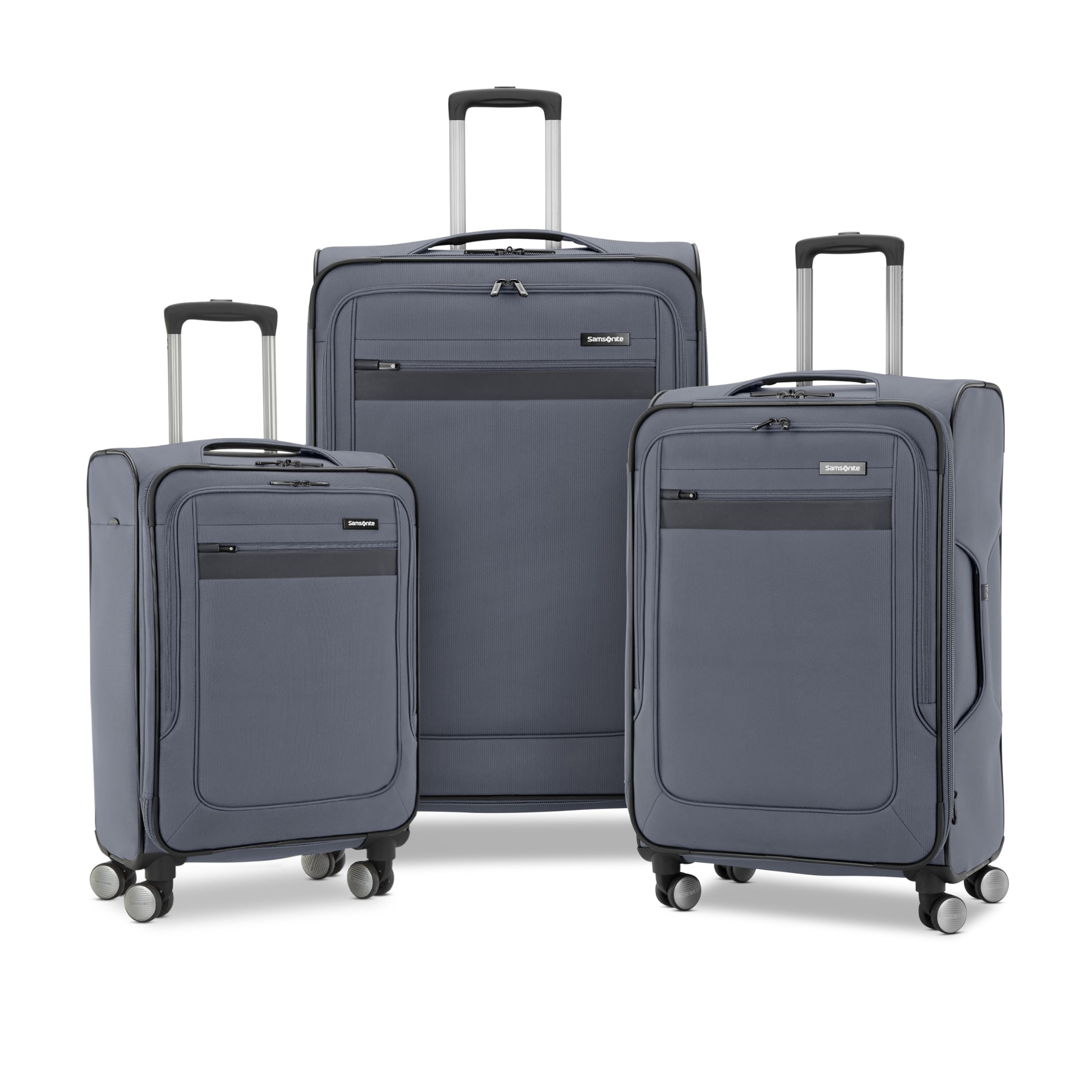 SamsoniteAscella 3.0 Softside Expandable Luggage with Spinner Wheels, 3-Piece Set (20/25/28), State/Black