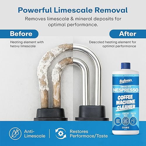 Miniatura 4 de Solución de descalcificación compatible con Nespresso Vertuo  Paño de limpieza gratis  Suministro para 12 meses  Fabricado en los Estados Unidos