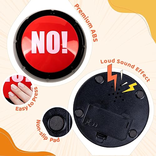 Miniatura 3 de MyMealivos Divertido juguete con botón de zumbador, regalos de broma, adición de juegos, relleno de calcetines (sí no)