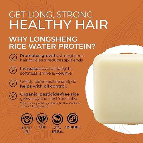 Miniatura 2 de VIORI Native Essence barra acondicionador sin aroma (1) hecha a mano, agua de arroz y agentes naturales, sin residuo, sulfato, parabenos, crueldad o