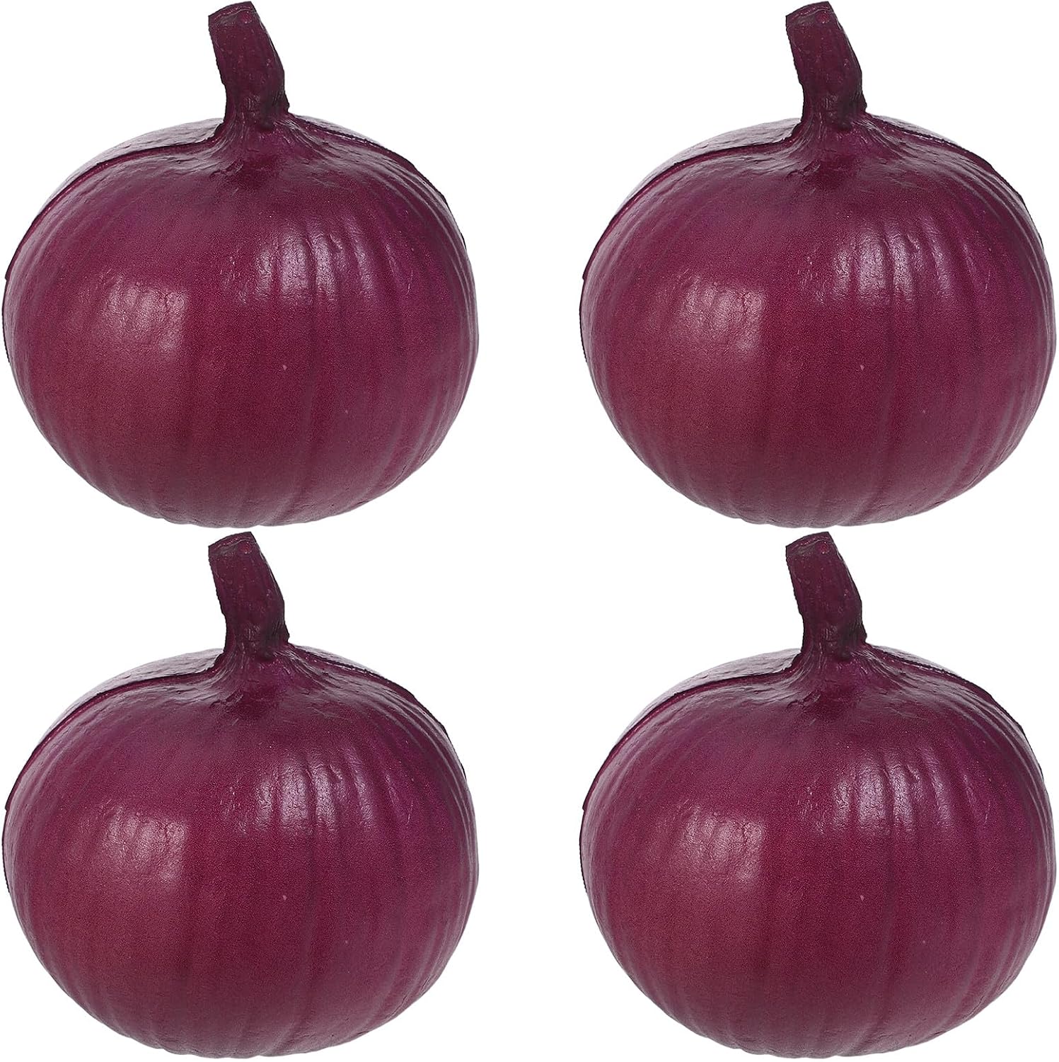 4pcs Realistic Onion Props - Simulation Vegetables Decorative Artificial Onion - Fake Vegetable for Home Display Party and Holiday Decor