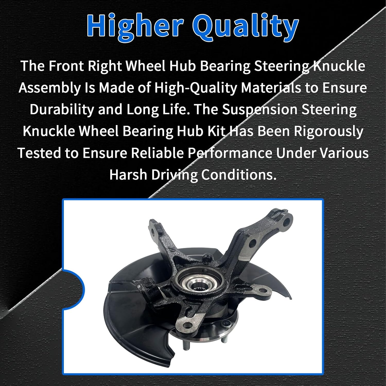 LK097 Front Left Wheel Hub Bearing Steering Knuckle Assembly Compatible with 2012 2013 2014 2015 2016 Honda Civic L4 1.8L Replace # 51216-TR3-Y00 51216TR3Y00 51216-TR0-A00 51216TR0A00 (Driver Side)