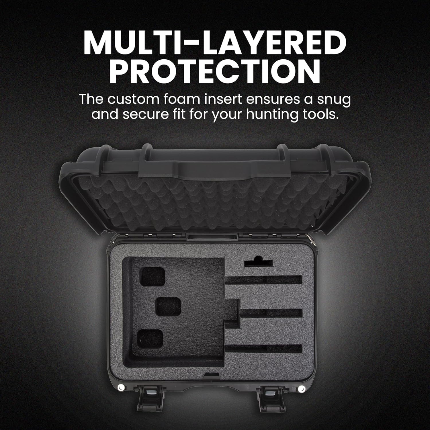 Nanuk 918 Waterproof Hard Gun Case for Revlovers with Custom 3UP Foam Insert