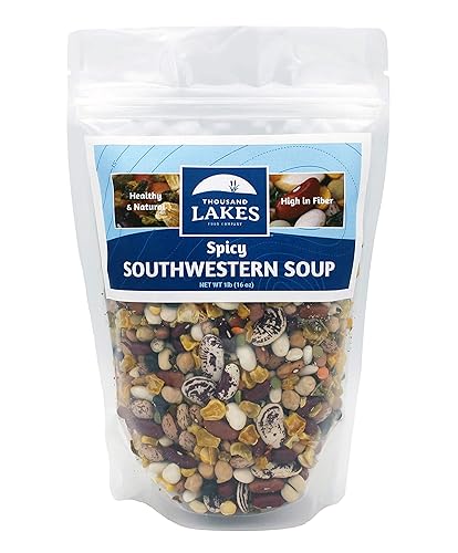 Miniatura 9 de Thousand Lakes Mezcla de sopa seca de 32 frijoles y 8 verduras - 1 libra Bajo en sodio Sin grasa Alta fibra Más de 20 porciones Vegano
