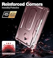 Vista 3 de Dexnor Funda para Samsung Galaxy Tab S9 de 11 pulgadas 2023, [Protector de pantalla y soporte integrados] con soporte para bolígrafo, resistente a