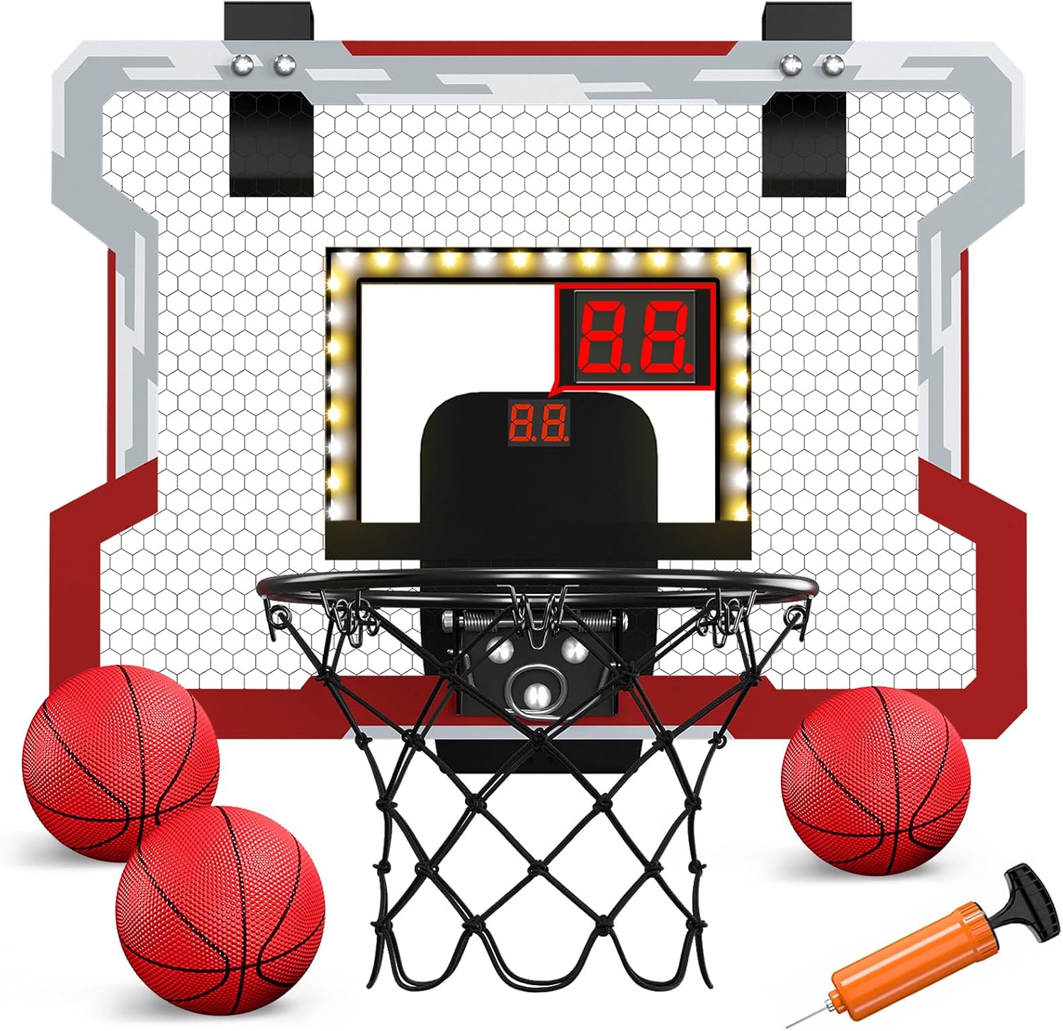 Over The Door Basketball Hoop, Basketball Toys Gifts Ideas for Man Kids Teens Boys Girls