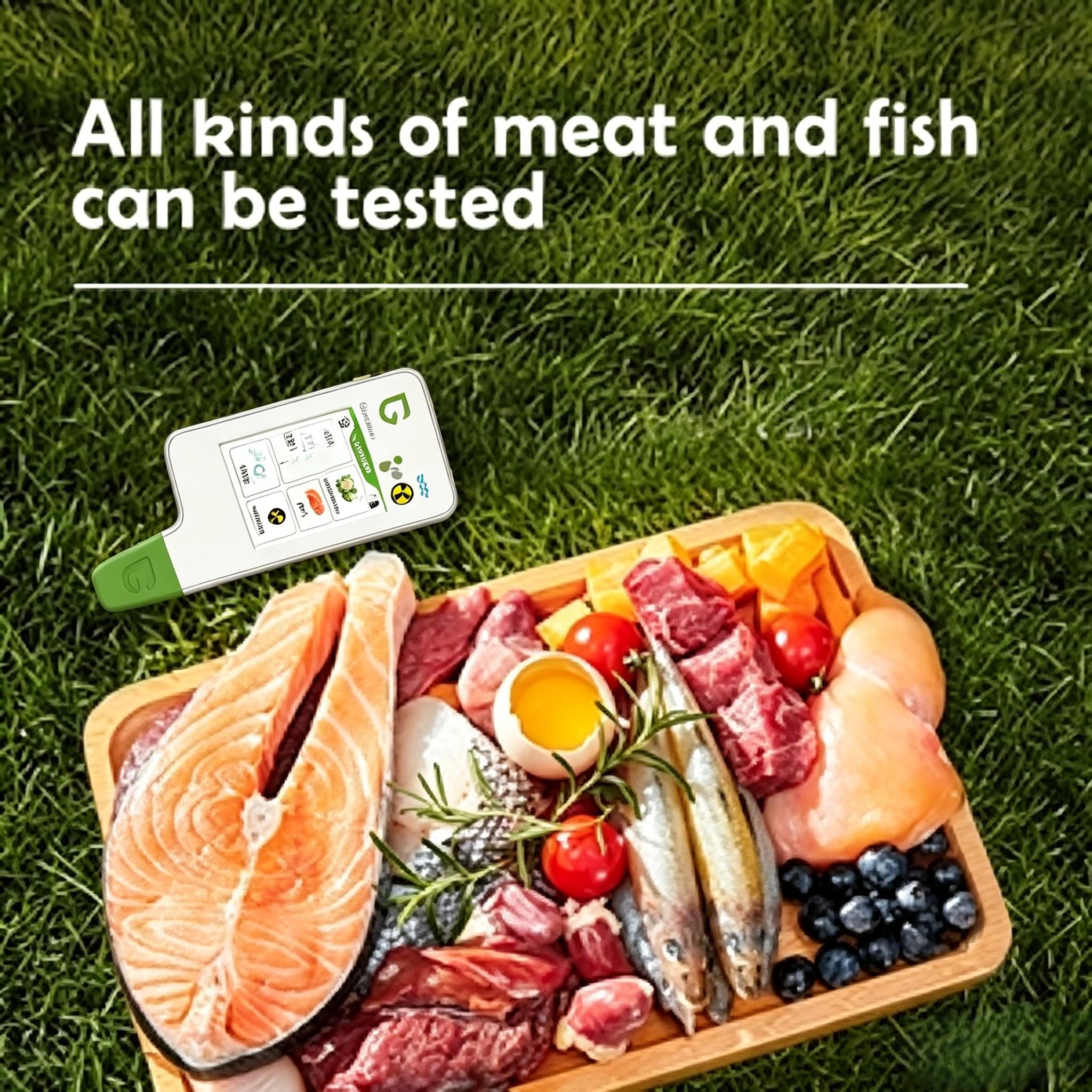 Greentest eco 6 Nitrate Tester pour légumes, fruits, viande, poisson, dureté du compteur d'eau TDS PPM, détecteur de rayonnement Geiger Counter
